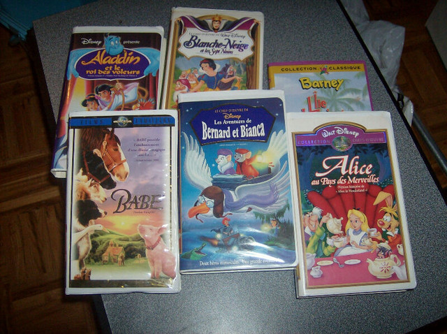 Films VHS....  liste détaillée (pour enfants et adultes) dans Autre  à Ouest de l’Île