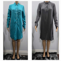 Cuyana + Joe Fresh 100% Silk Shirt Dress Size S