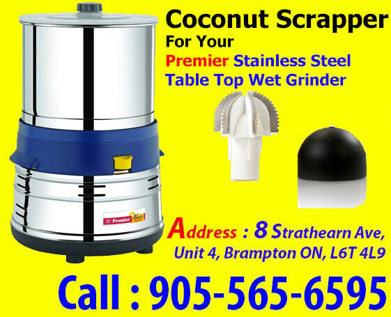 Coconut Scrapper Premier Stainless   Steel Table Top Wet Grinder in Processors, Blenders & Juicers in Mississauga / Peel Region