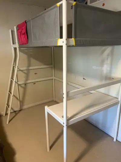 Twin Loft bed frame, View more
