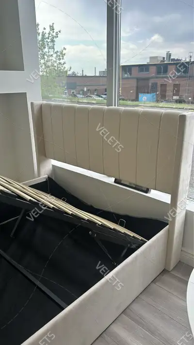 || LIMITED TIME OFFER || - 1 year warranty - Upholstered bed - Solid and manufactured wood - 14 Inch...