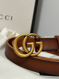 Authentic Brown Women’s Gucci Marmont Belt