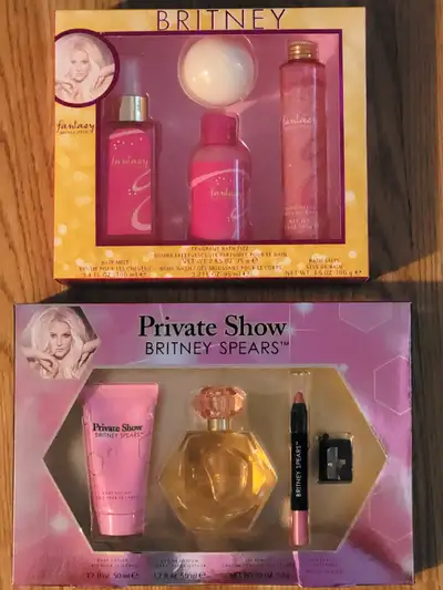 I have for sale 2 brand new Britney Spears Gift Sets: Fantasy (includes bath fizz, hair mist, body w...
