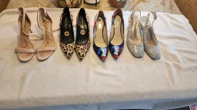 Ladies shoes 5 pairs size 7 brand names used, View more