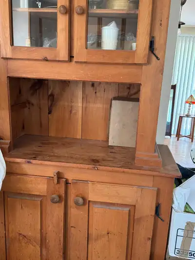 Solid Wood Hutch and Display Cabinet, View more