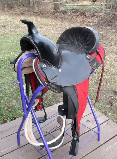 Big Horn Cordura saddle, 15", like new! Located Dawson Creek, View more