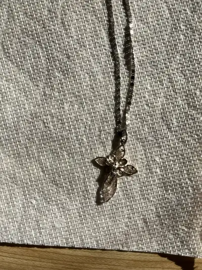 Sterling Cross Necklace, View more