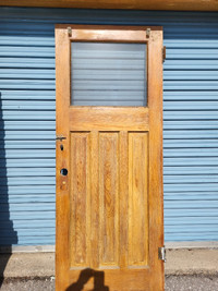 3 older solid wood ext doors