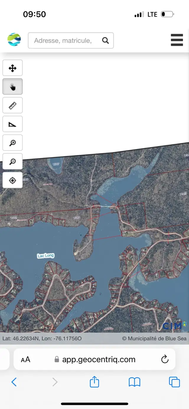 Land for sale, Lac Long, Blue Sea municipality63373391153283124