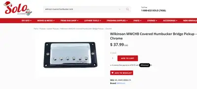 Wilkinson Humbucker Pickups, View more