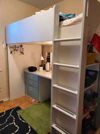 Ikea Loft Bed with Desk
