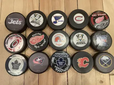 NHL Licensed Team Hockey Puck Collection, View more
