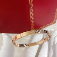 Cart-ier style 18K gold plated Love bracelet 
