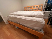 King sized Bed frame and box spring