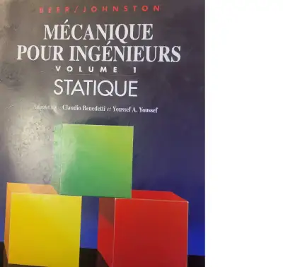 mécanique pour ingénieurs statique in Books in Québec | Kijiji