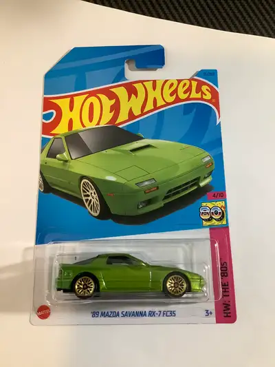 Hot Wheels Green 1989 Mazda Savanna RX-7 FC35 diecast JDM car, View more