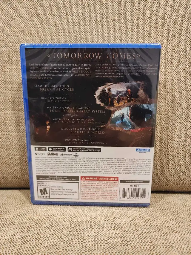 Clair Obscur: Expedition 33 PS5 in Sony Playstation 5 in City of Montréal - Image 3