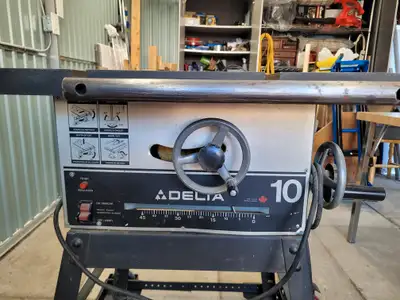 Delta 10" table saw, View more