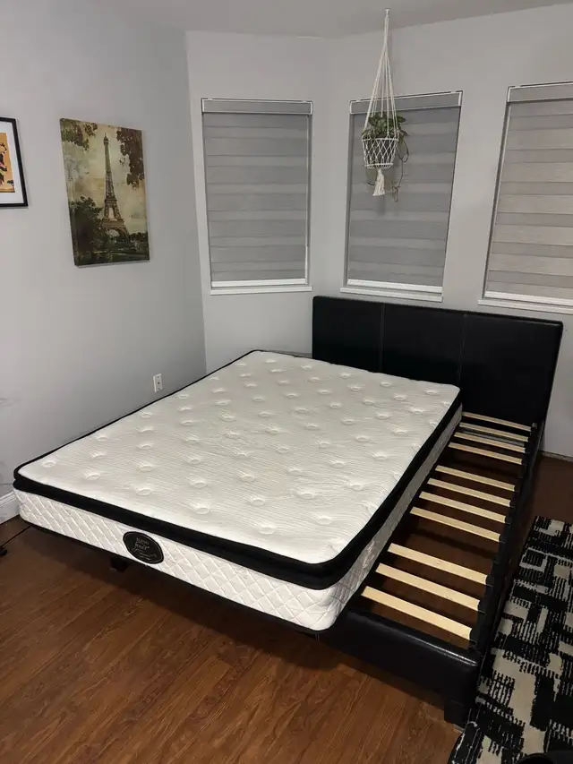 queen bed frame and mattress in Beds & Mattresses in Delta/Surrey/Langley - Image 3