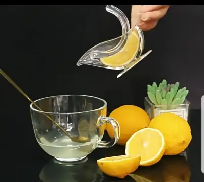 Presse-citron manuel en forme d'oiseau, 1 pièce, presse-agrumes portatif avec récupérateur de graine...