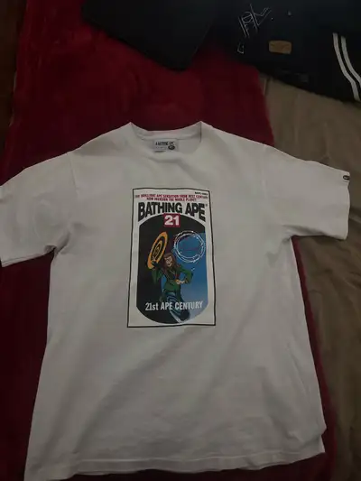 21st century BAPE T SHIRT WHITE MEDIUM, View more