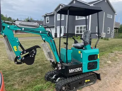 1 LEFT 2025 AGT MH12 MINI EXCAVATOR WITH JOYSTICK CONTROL ,THUMB , SAFTY LOCK SWITCH FOR HYDRAULIC ,...