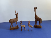 Hand Carved Wooden Animals