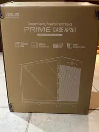 Asus Prime AP201 MicroATX Mesh Small Tower Case - Black