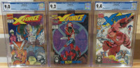 X-Force #1, #2 & #3, CGC 9.0/9.2/9.4 (W). Rob Liefeld, Deadpool