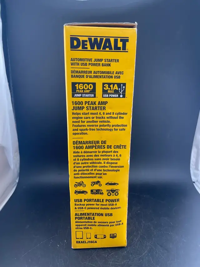 Dewalt DXAELJ16CA USB Power Bank Jump Starter | Other | City of Toronto ...