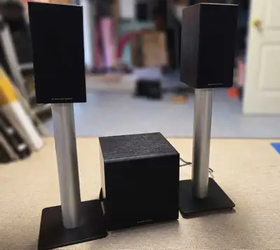 Mordaunt-Short Speakers + Powered Subwoofer, View more