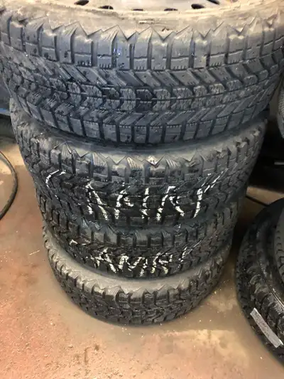 SELLING A SET OF 205-60-16 WINTER TIRES ON RIMS. THE TIRES ARE FIRESTONE WINTER TIRES WITH APPROX 50...