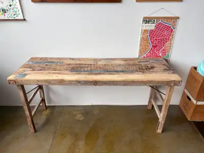 Reclaimed Wood Table / Console, View more