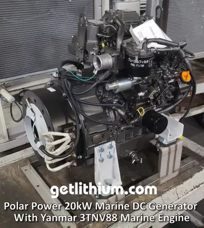 PRICES REDUCED - POLAR POWER 20kW MARINE DC DIESEL GENERATORS WITH FULL WARRANTY READY TO SHIP NOW -...
