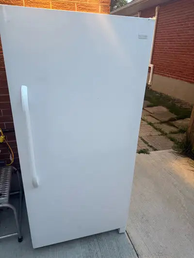 NICE  FRIGIDAIRE UPRIGHT FREEZER, View more