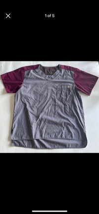 Mens XL Carhartt Scubs Scrub Top Shirt