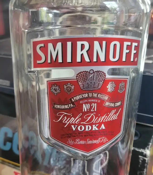 RARE RED LABLE BOTTLE WITH CAP in Other in St. John's - Image 4