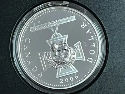 2006 $1 Victoria Cross, 150th Anniversary - Pure Silver Dollar, View more