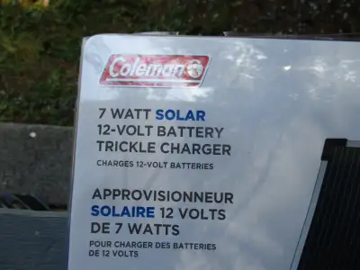 I have a barely used auto/rv/boat 12v 7W solar panel to maintain 12v batteries ad gone when sold Ric...