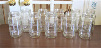 Ten 16 Ounce Glass Jars Great For Storing Dry Good In Pantry