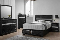 Black Bedroom furniture 4 Pieces Set Calgary Alberta Preview