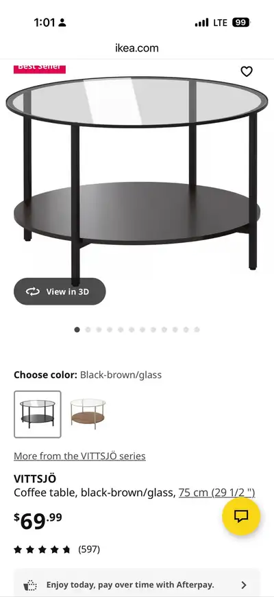 IKEA VITTSJO COFFEE TABLE , View more