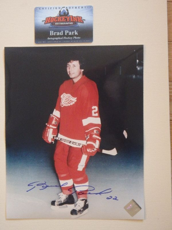 BRAD PARK Detroit Red Wings Autographed 8x10 Photo W/COA in Arts & Collectibles in Dartmouth - Image 3