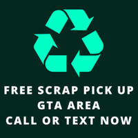 Free Scrap Pickup in GTA + Affordable Washer and Dryer Hauling