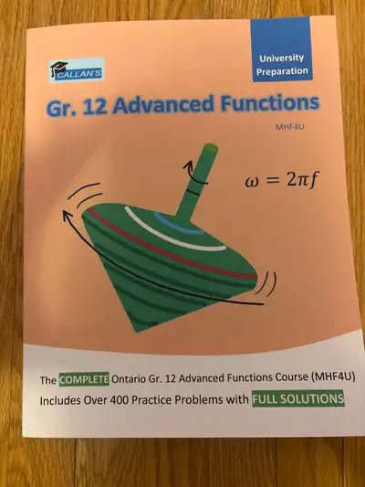 Grade 12 Advanced Functions Workbook, View more