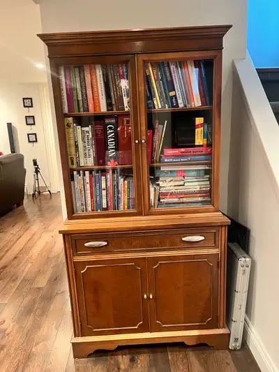 Antique Broyhill Wood Hutch, View more