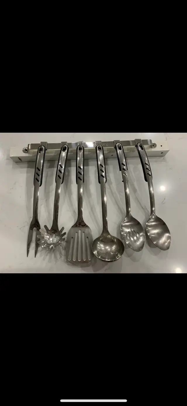 7 pieces stainless steel cooking utensils  in Kitchen & Dining Wares in Mississauga / Peel Region - Image 2
