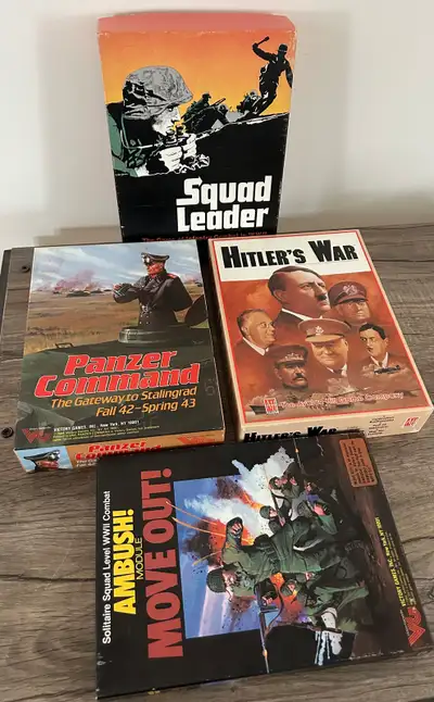 This is a small sample of the collection. There are many boxed war games, and very rare mailed war g...