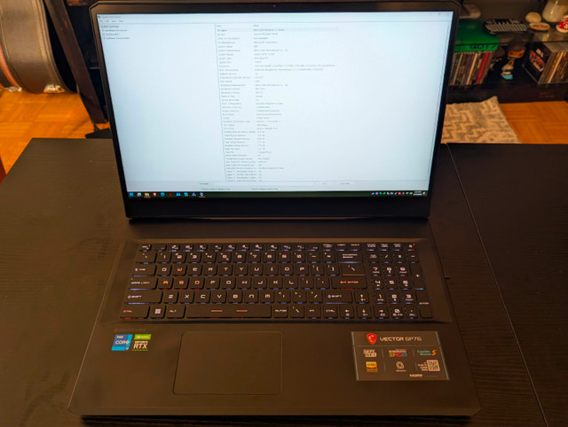 MSI Gaming Laptop 3070 TI 17.3 Inch in Laptops in City of Toronto - Image 3