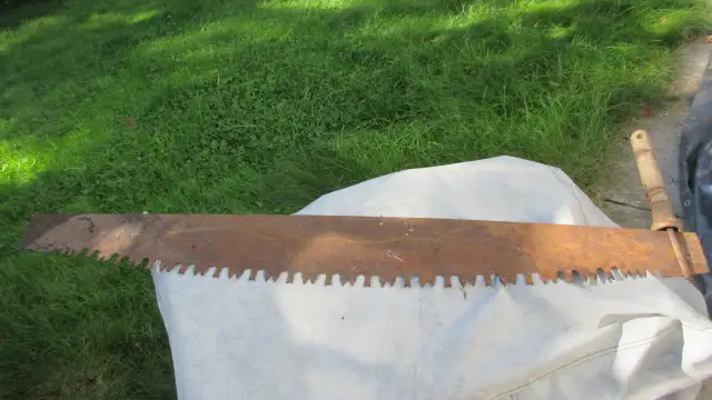 Vintage Antique logging crosscut hand saws in Hand Tools in Ottawa - Image 5